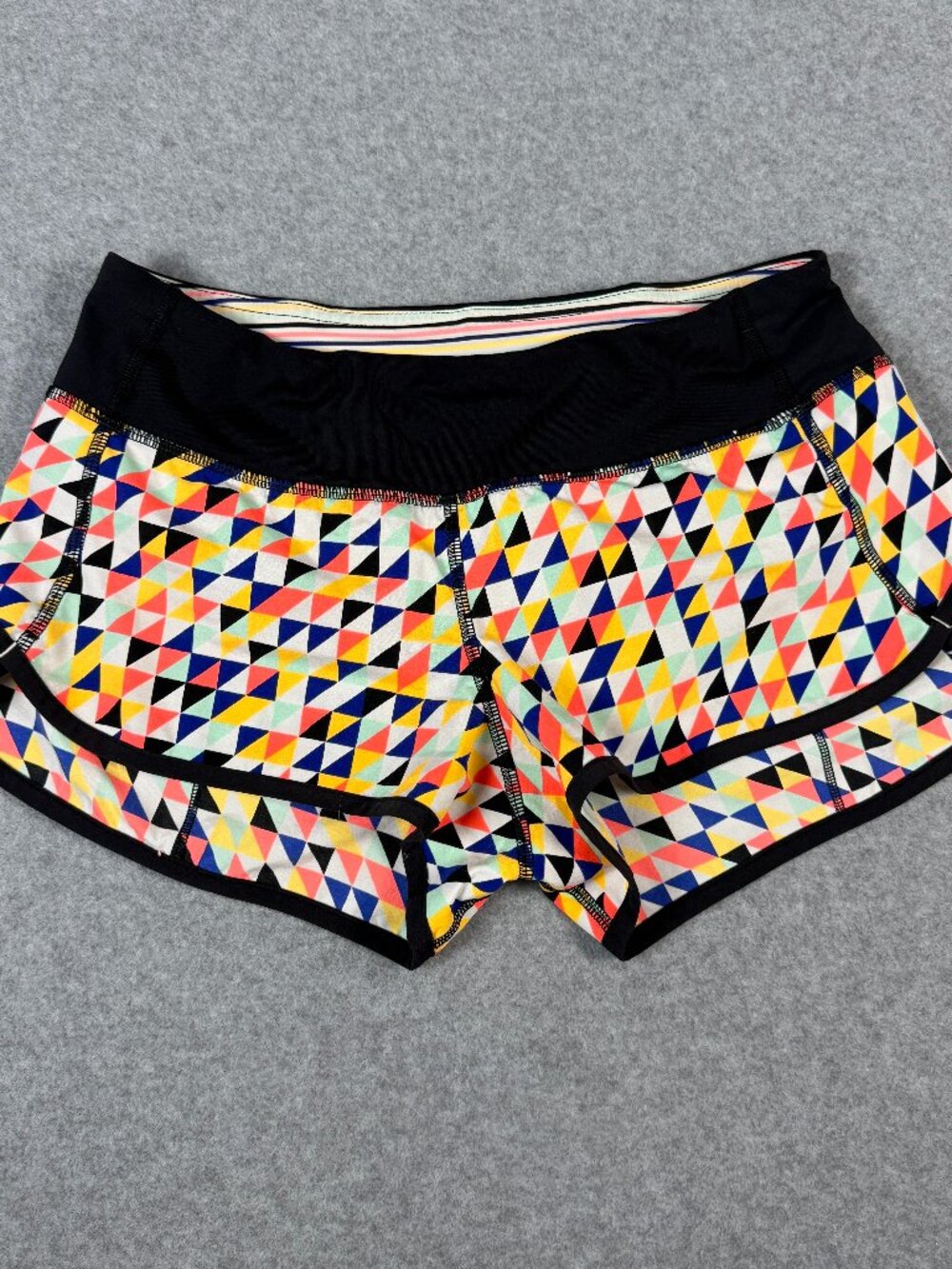 Rare Lululemon SeaWheeze 2014 Speed Shorts 3D Chevron Size 4